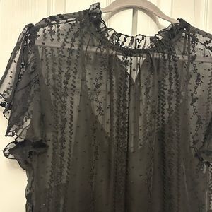 Black Lace Dress with Slip